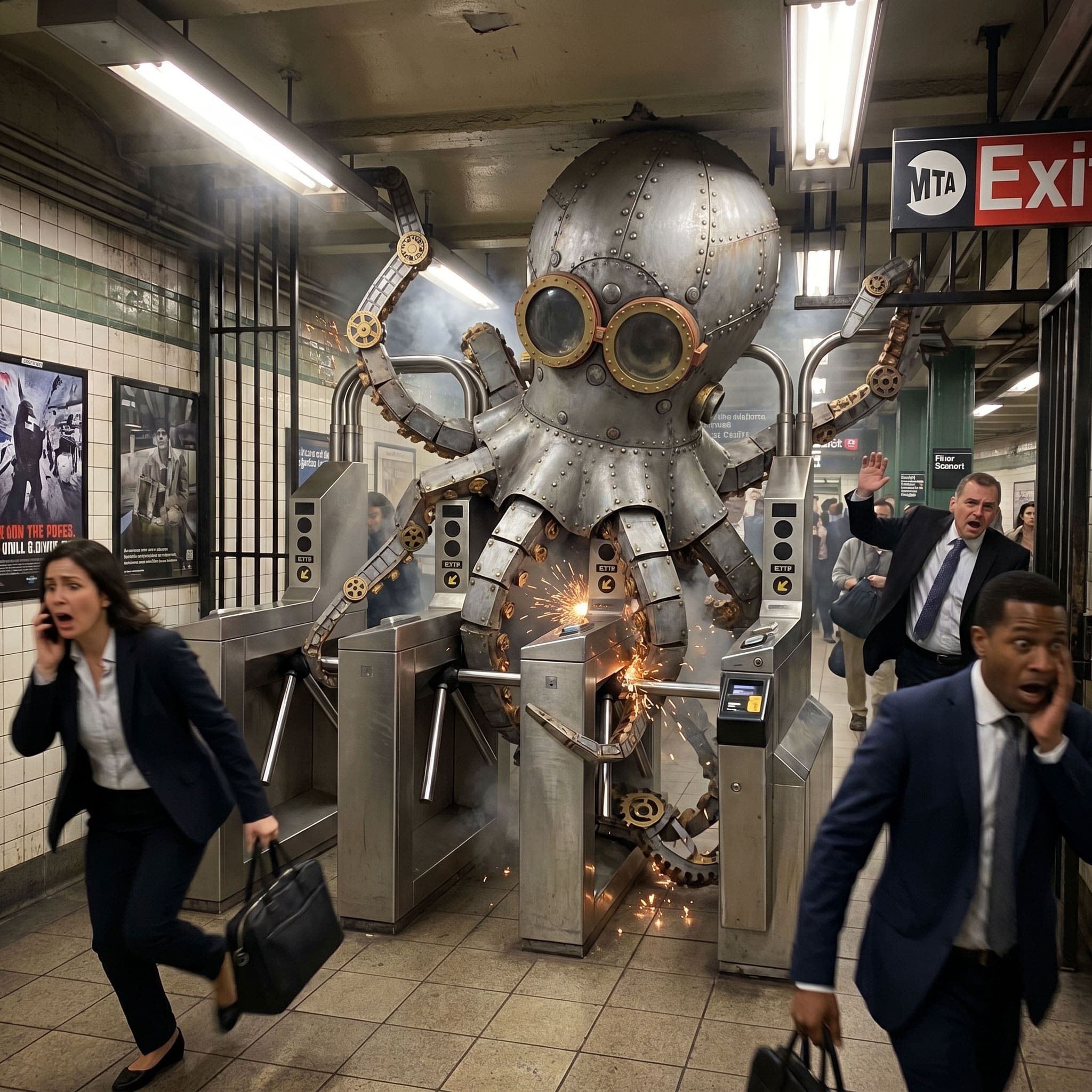 Octopus In Manhattan